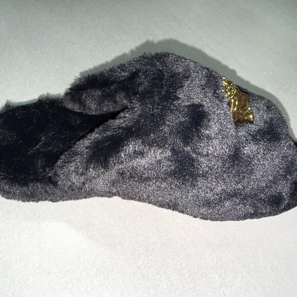 VERSACE MENS MEDUSA MEDUSA FAUX FUR HOUSE SLIPPERS SIZE 44 APPROX 10/11 - Picture 6 of 10